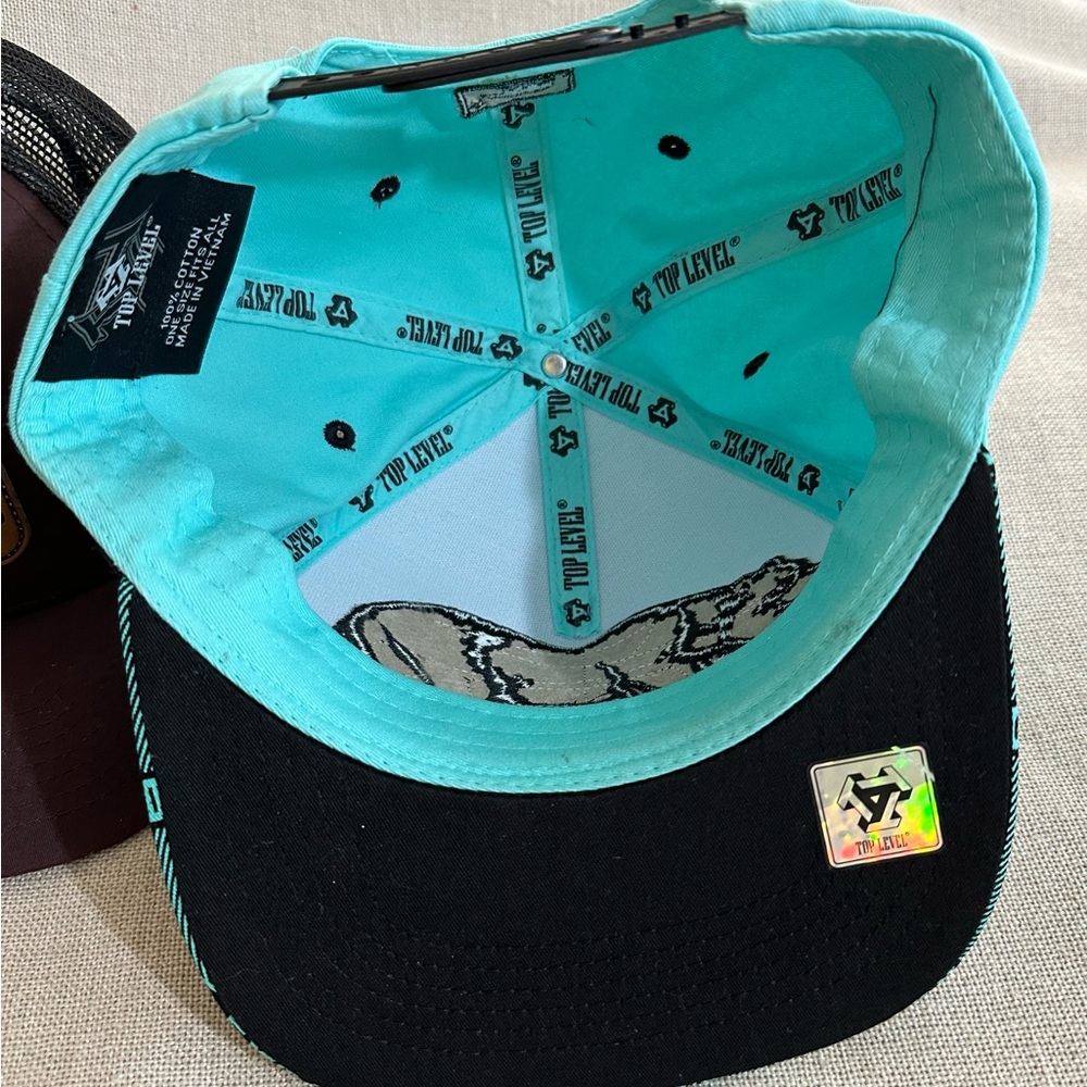 Brown Trucker Hat With Leather Patch - image 6